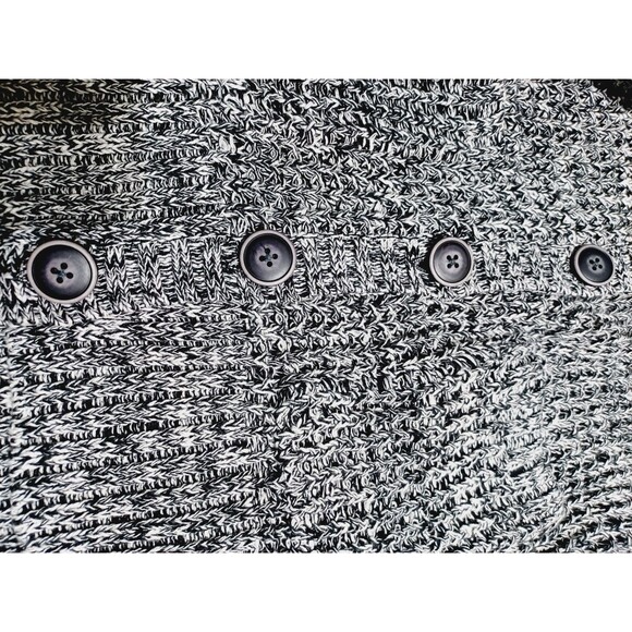 American Eagle Outfitters B&W Womens Cardigan Sweater Button Front sz M - Picture 6 of 12